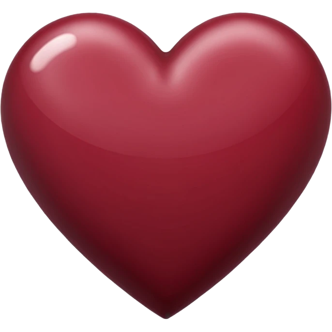maroon heart emoji