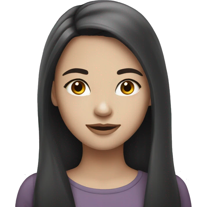 white-skinned girl with dark hair
girl dreams emoji