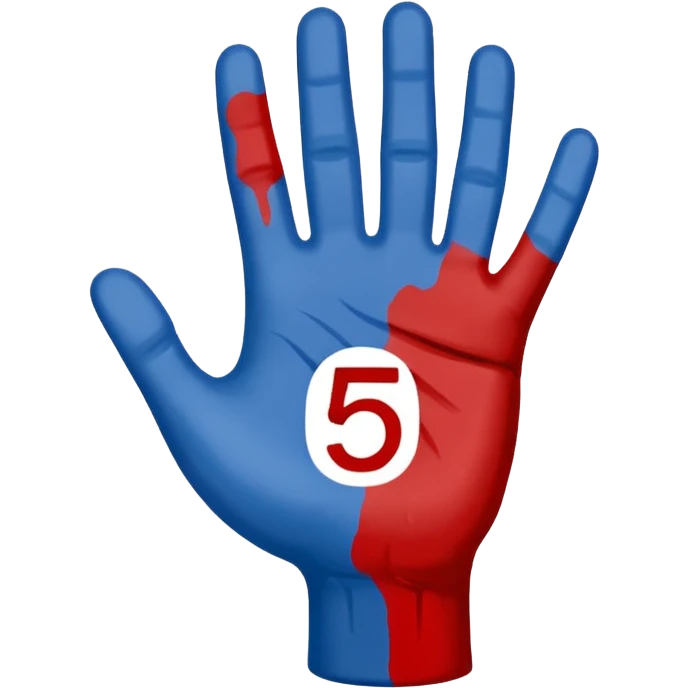 number onde hand  nfl blue (#00A3E0) and red (#F9423A) emoji