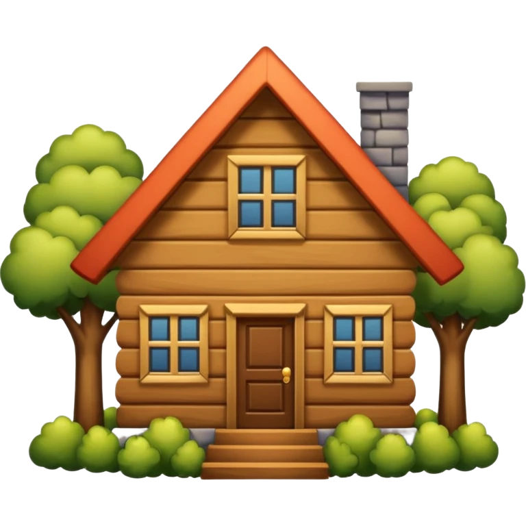 big wood house emoji