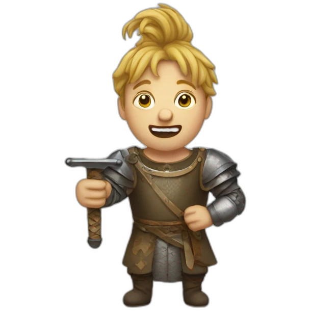 medieval sword-swallower emoji