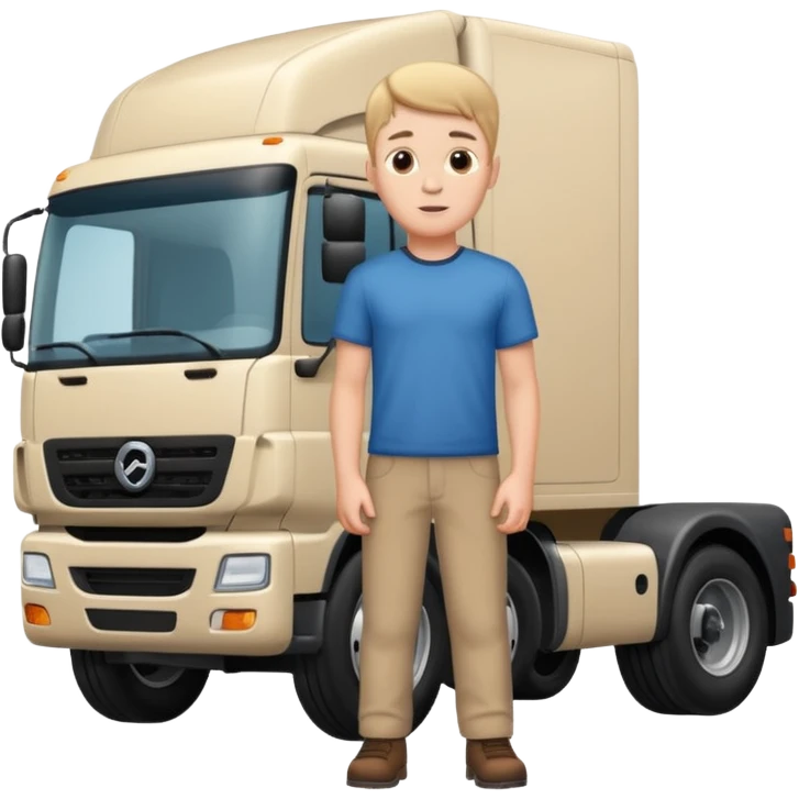 white boy with a big truck emoji