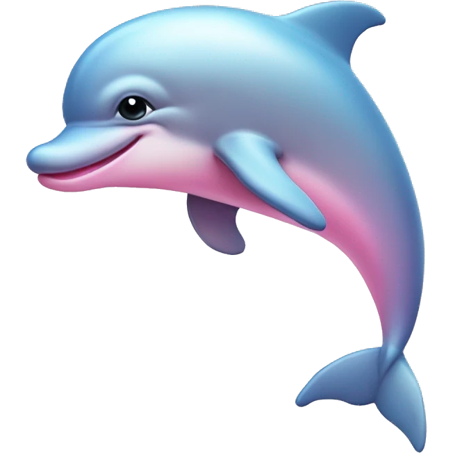 Pastel-pink-colors-dolphin emoji