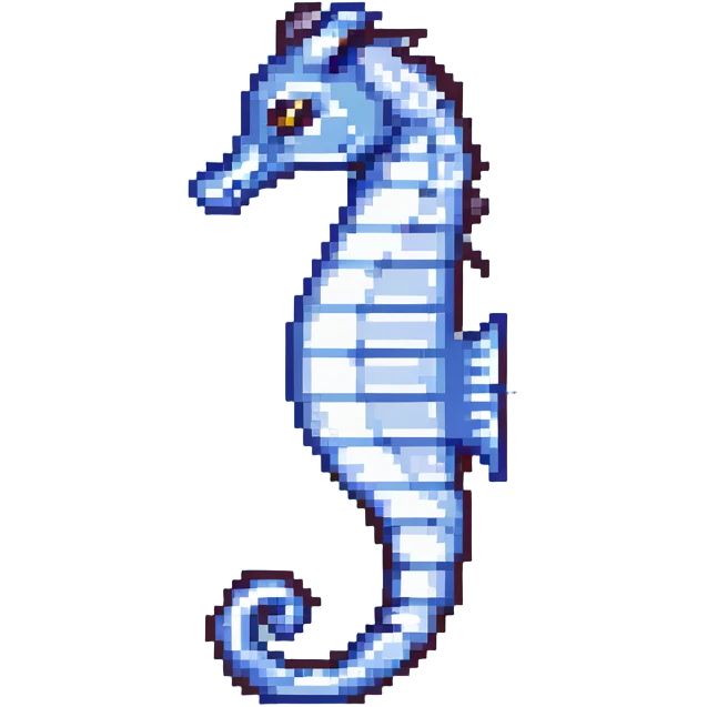 blue seahorse emoji