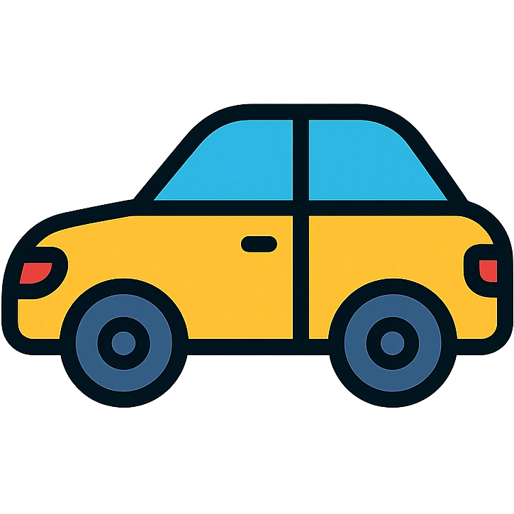 colored car icon emoji