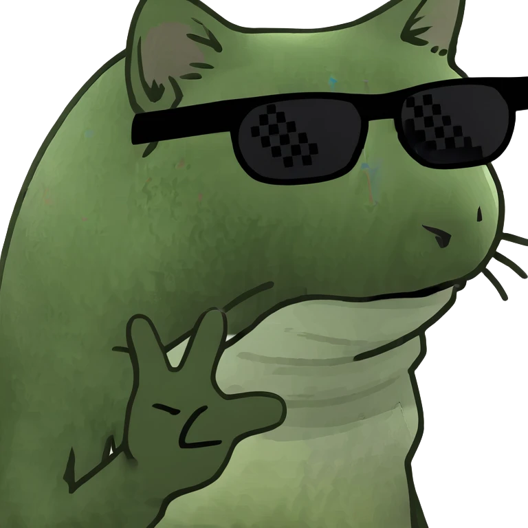 Cat with sunglasses emoji