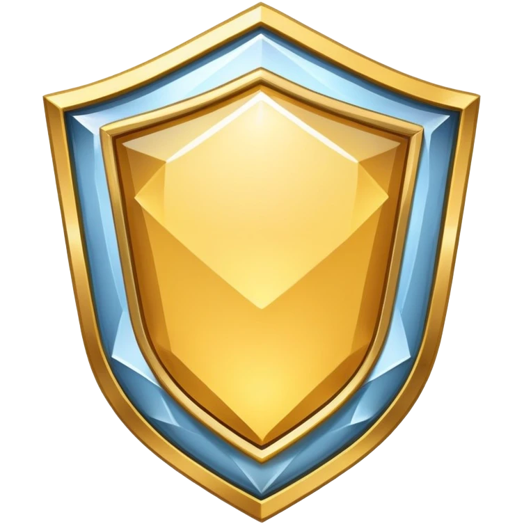 VIP badge shaped like a shield with a big diamond in the center emoji