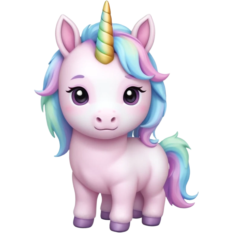 baby unicorn, chibi full body emoji