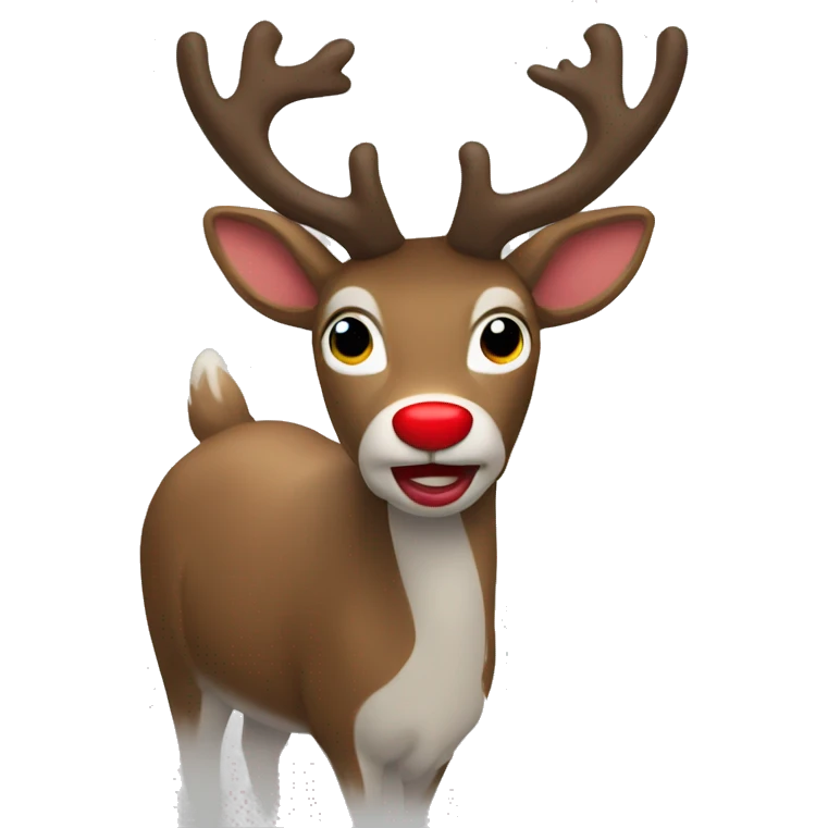 Red Nosed Reindeer emoji