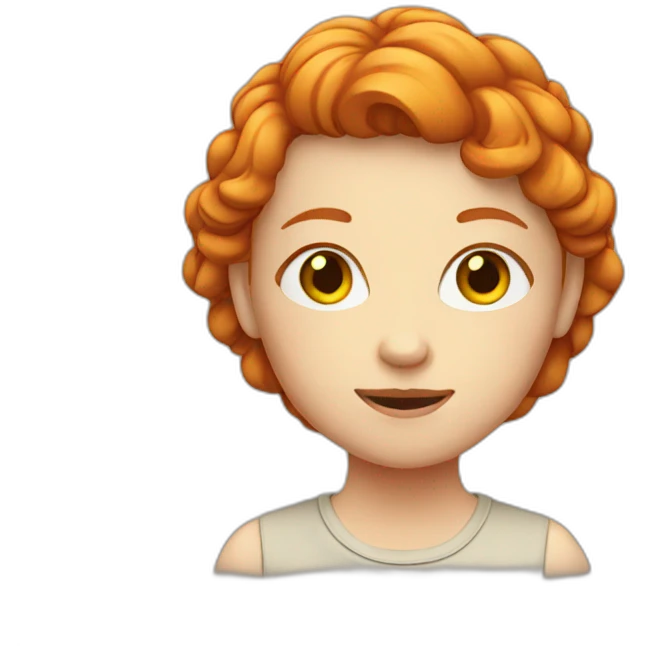 ginger girl emoji