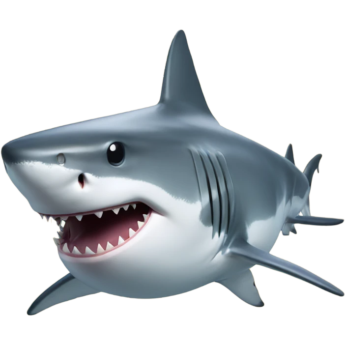 Shark with laser vision emoji