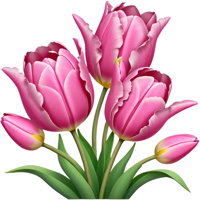Pink tulips  emoji