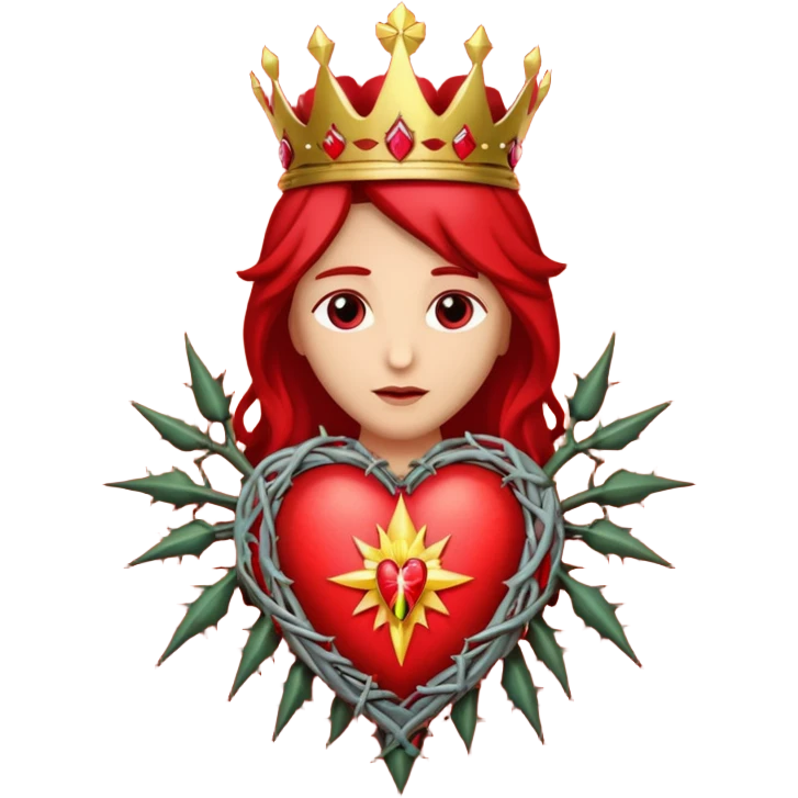 Catholic Sacred heart without jesus emoji