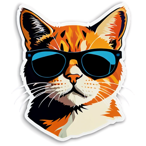 Cat with sunglasses emoji