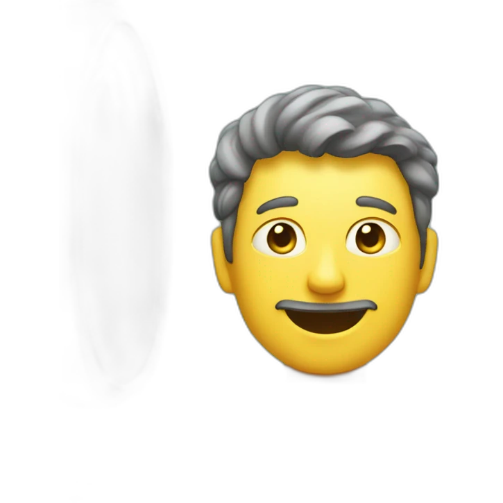 Un homme au toilette emoji