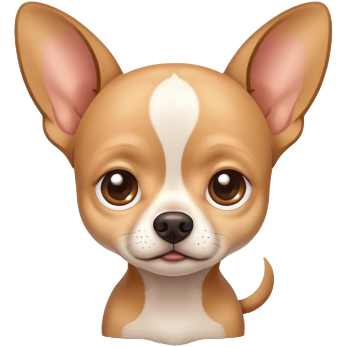 sad Chihuahua with droopy ears and big teary eyes emoji