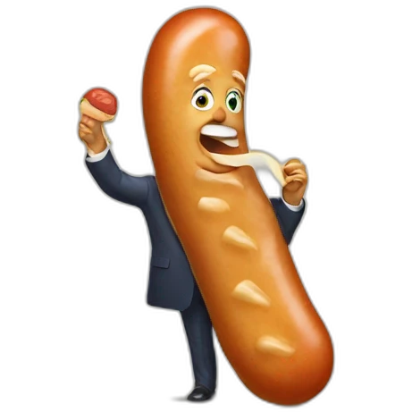 trump-holding-his-sausage emoji