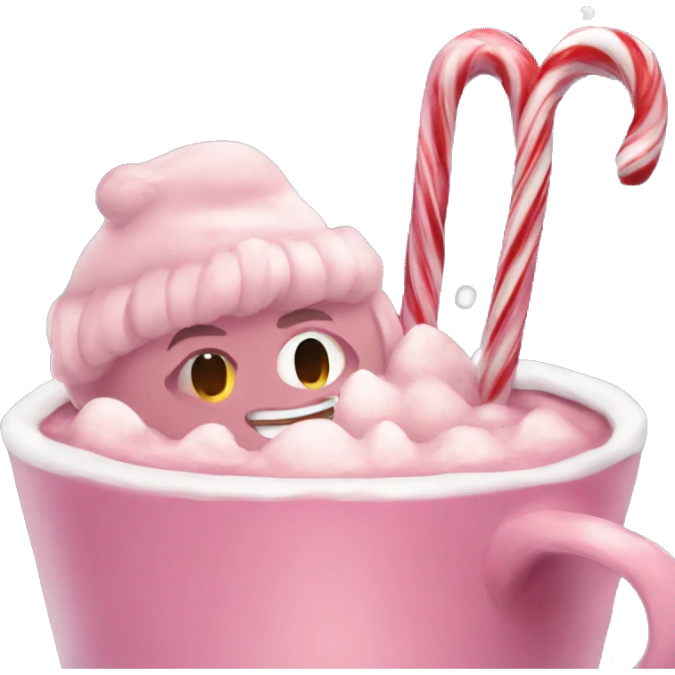 aesthetic christmas pink hot coco christmas wonderland emoji