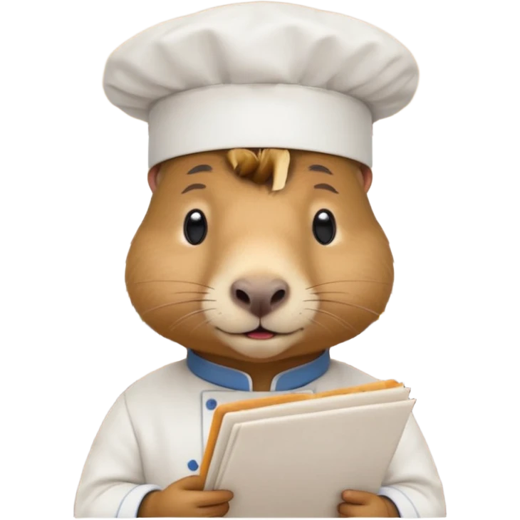 Capybara at a restaurant emoji