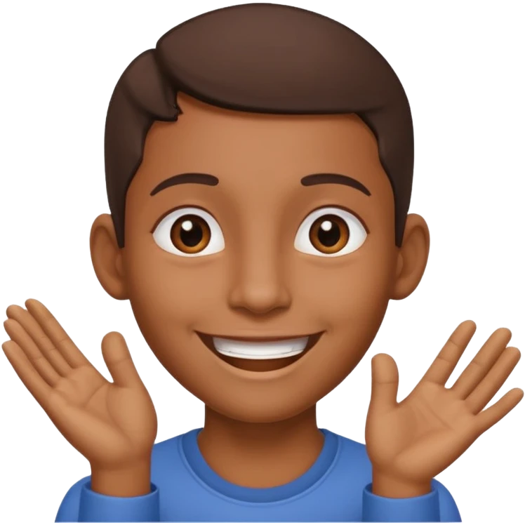 👂🏾🤏🏾 combined with a smile  emoji