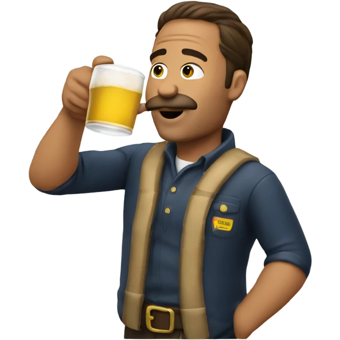 man drinking modelo emoji