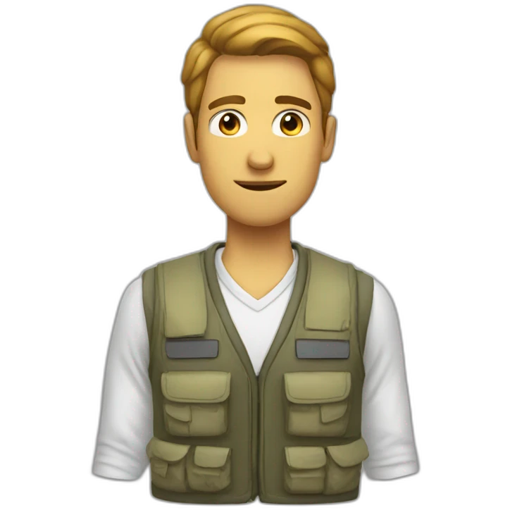 Ngo facer With vest emoji