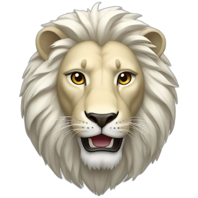 Lion blanc emoji