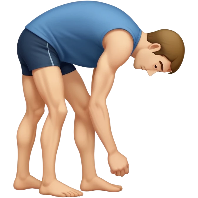 Man bending over emoji