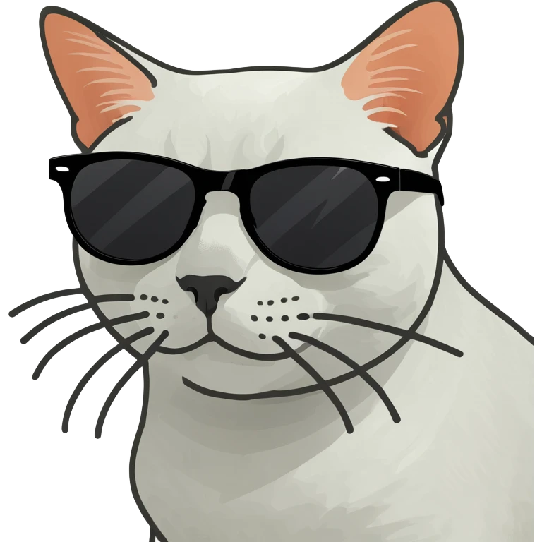 cat wearing sunglasses emoji