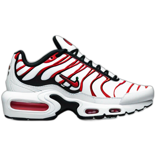 single white air max plus emoji