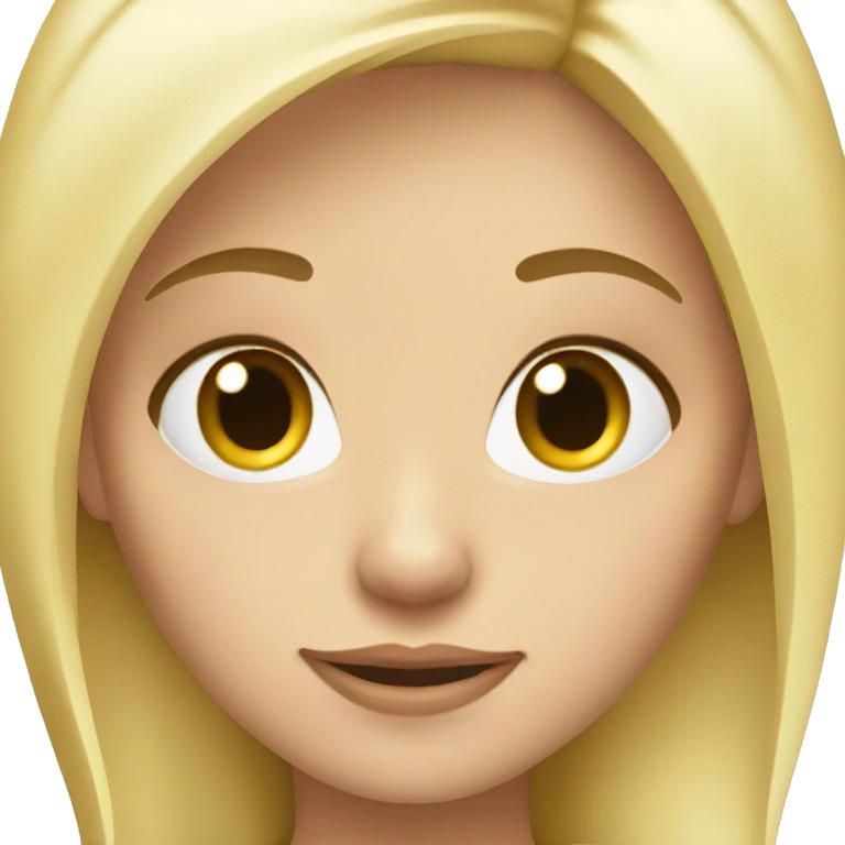 pretty blonde girl  emoji