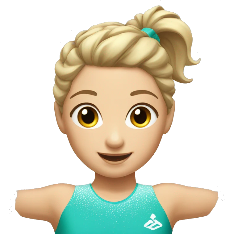 summer olympics girl beam gymnastics emoji