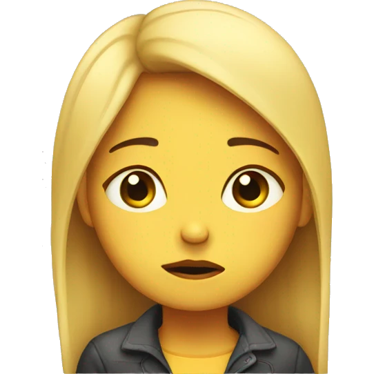 Sad chick  emoji