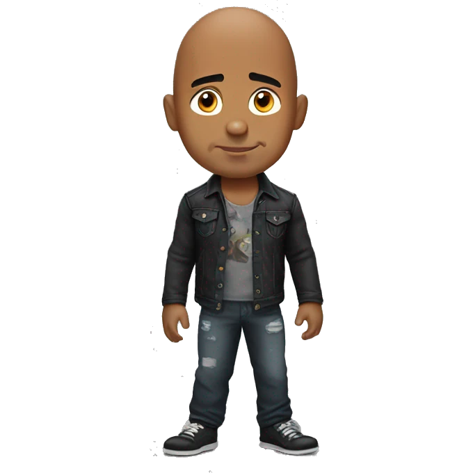 The Rock in kid version emoji