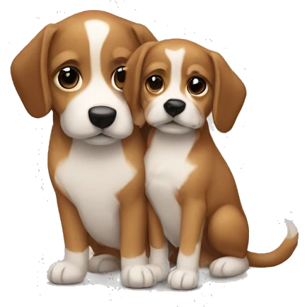 casal e 1 cachorro emoji