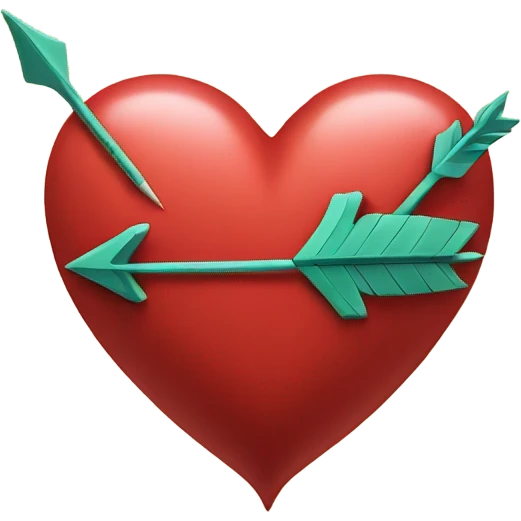 Heart pierced by arrow  emoji