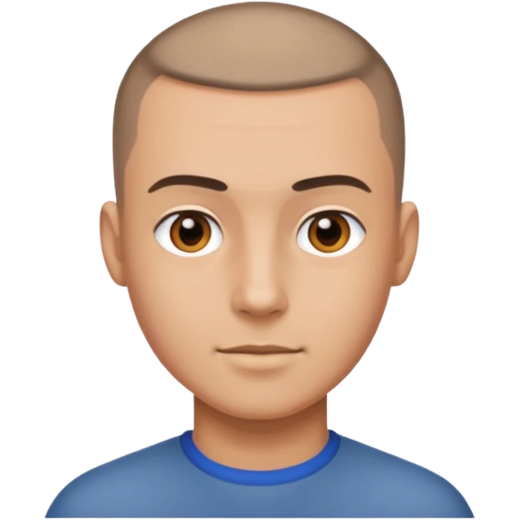 man with buzzcut emoji