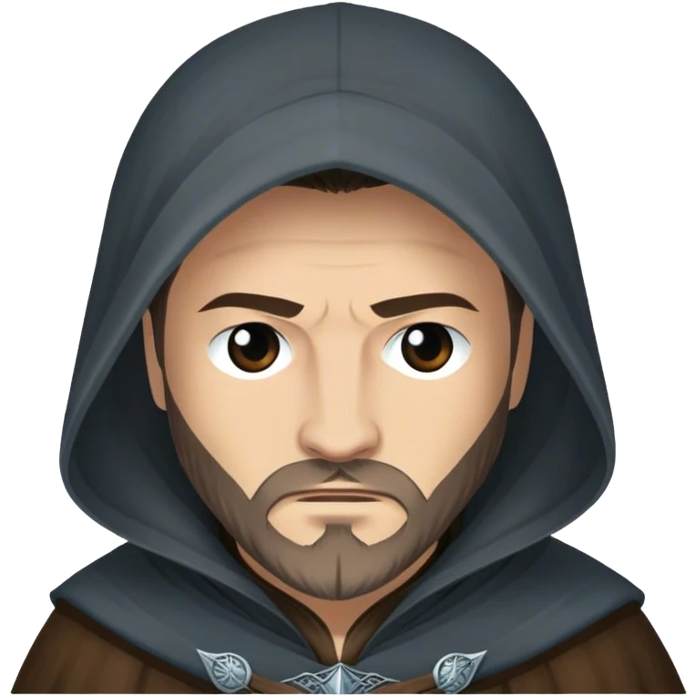 Lothar Frey from game of thrones, wear hooded emoji