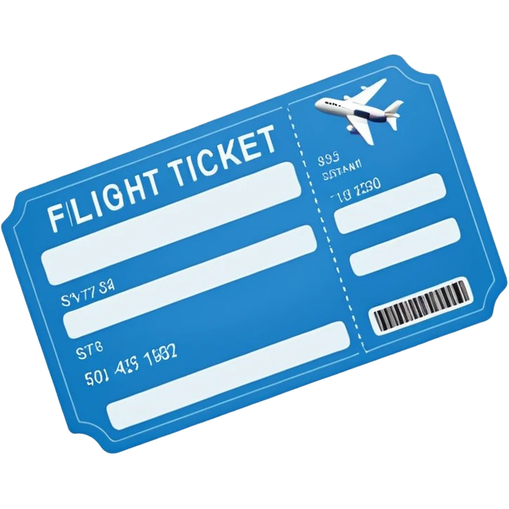 flight ticket emoji