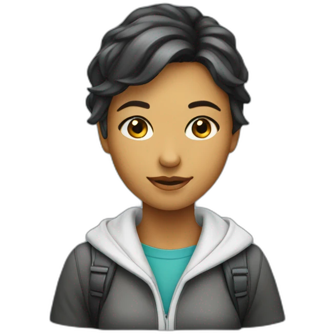 Pretty student girl  emoji