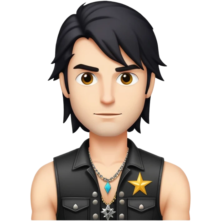 rockstar  man half boby  emoji