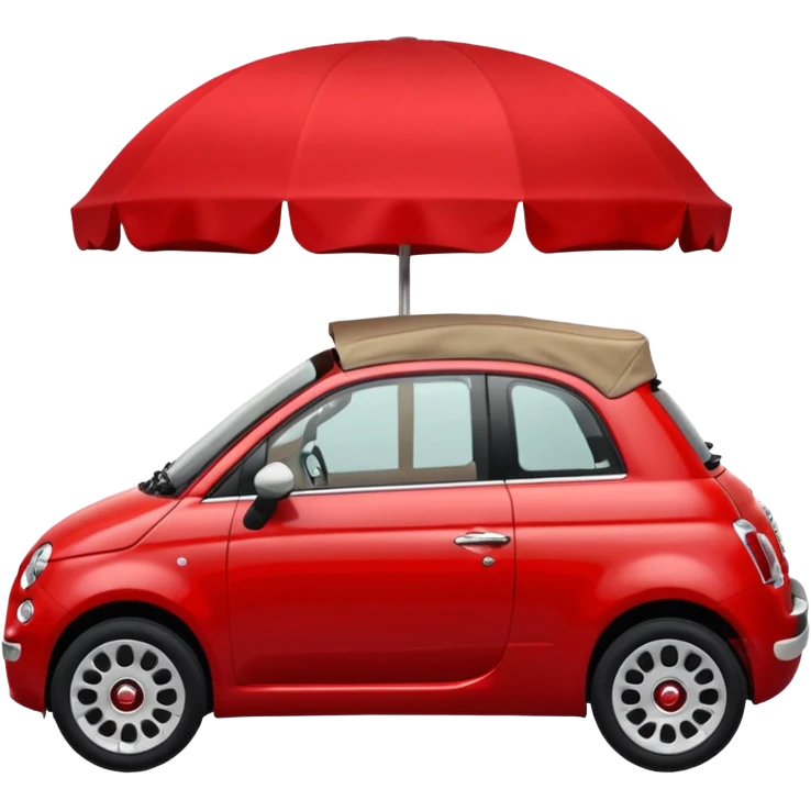 FIAT 500 1.0 HYBRID CABRIO rosso emoji