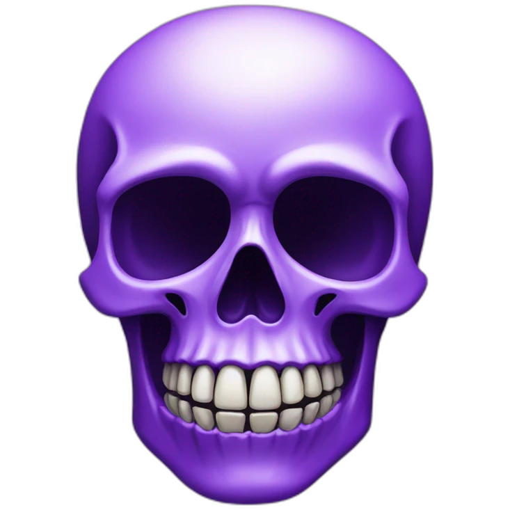 ultraviolet skull emoji