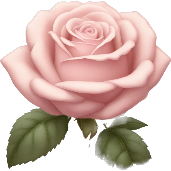 vintage pale pink rose emoji