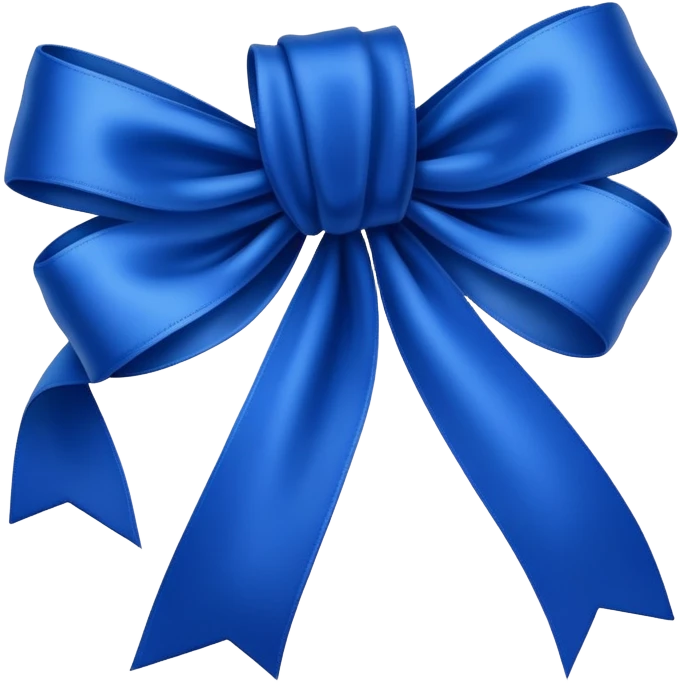 Royal Blue cure ribbon emoji