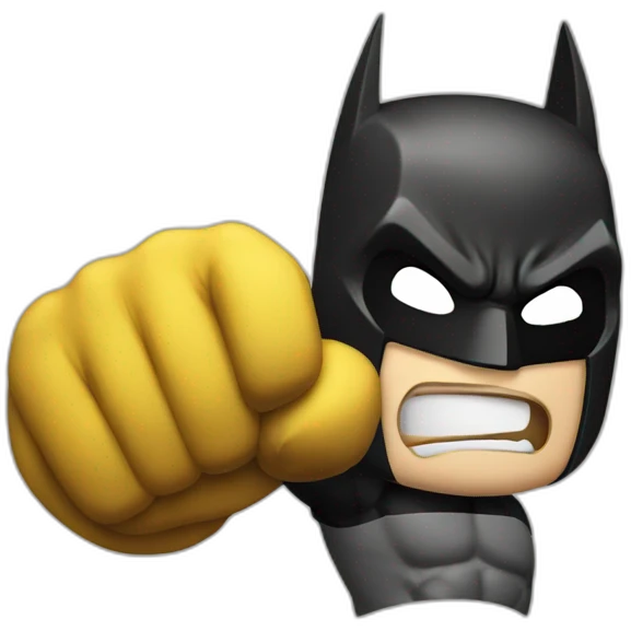 batman punching emoji