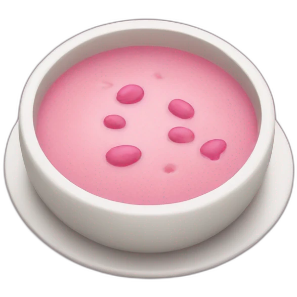 Pink soup emoji
