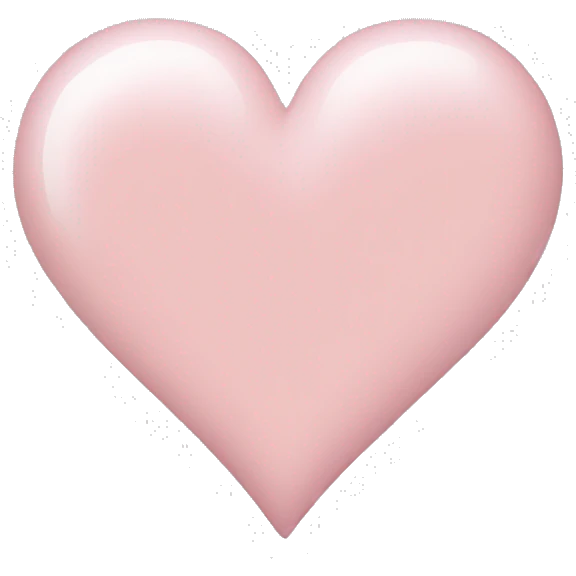 Light pink heart emoji