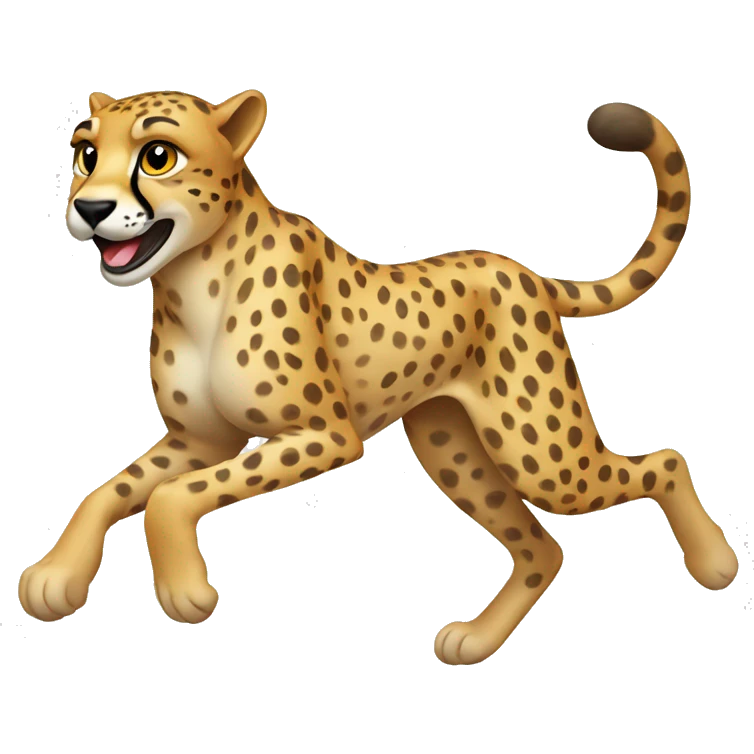 running cheetah emoji