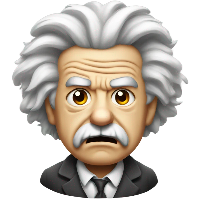 Einstein Angry emoji